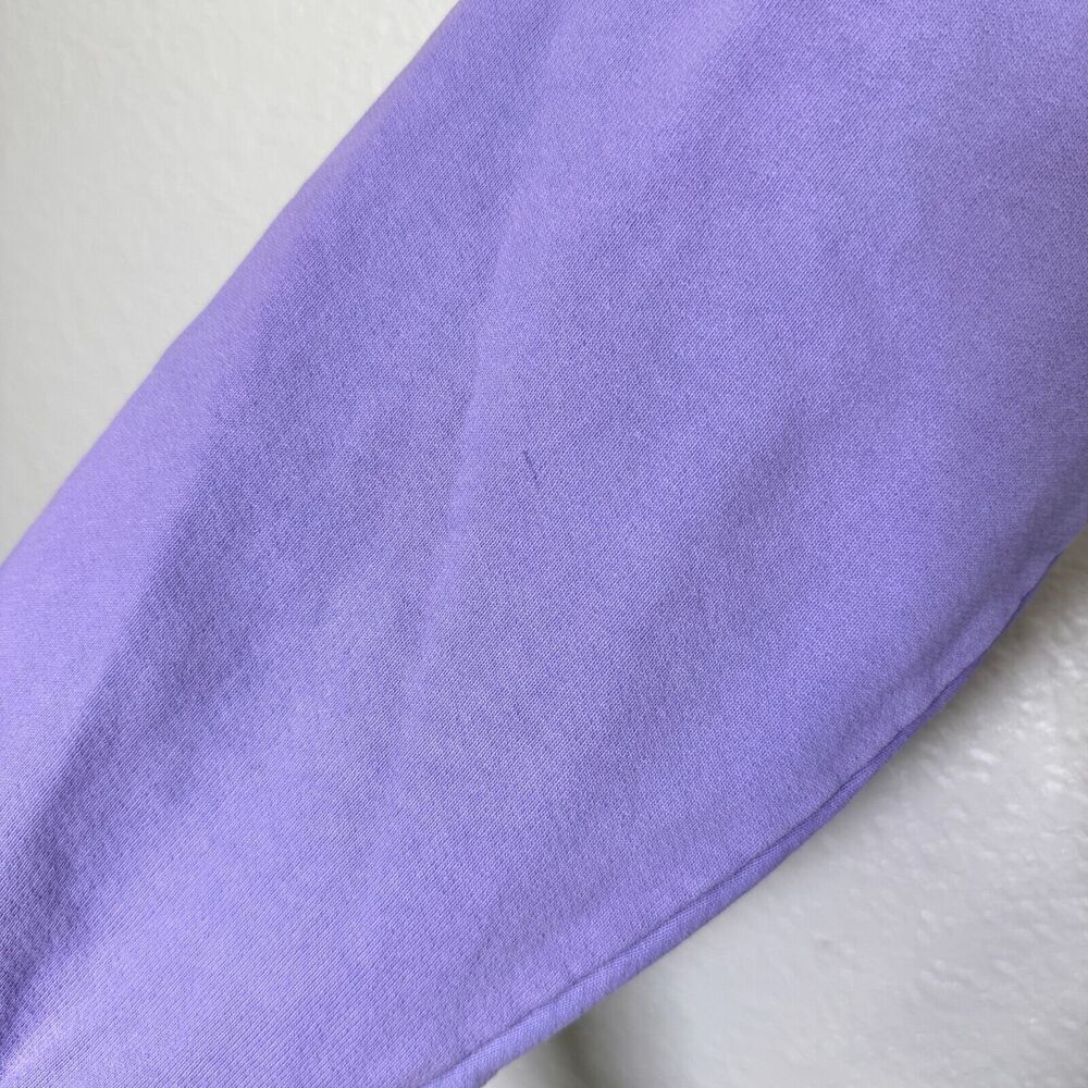 Noon Goons Sweater Men Large Logo Fleece Pullover Sweatshirt Streetwear Lavender - Picture 7 of 14